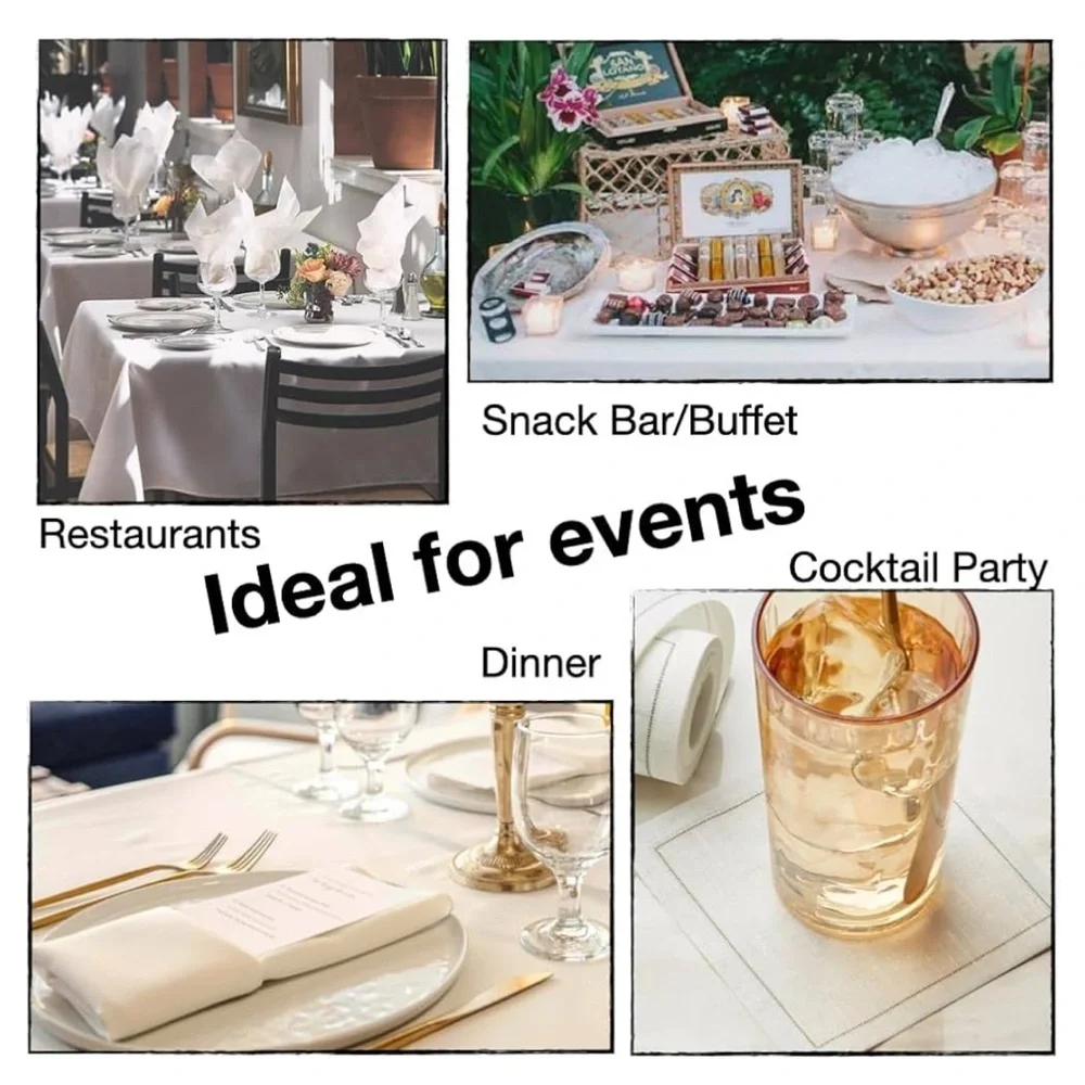 Urby Eco Hanky 10 X 10 Inches Reusable Mini Napkins Eco Friendly Size  (Cream)